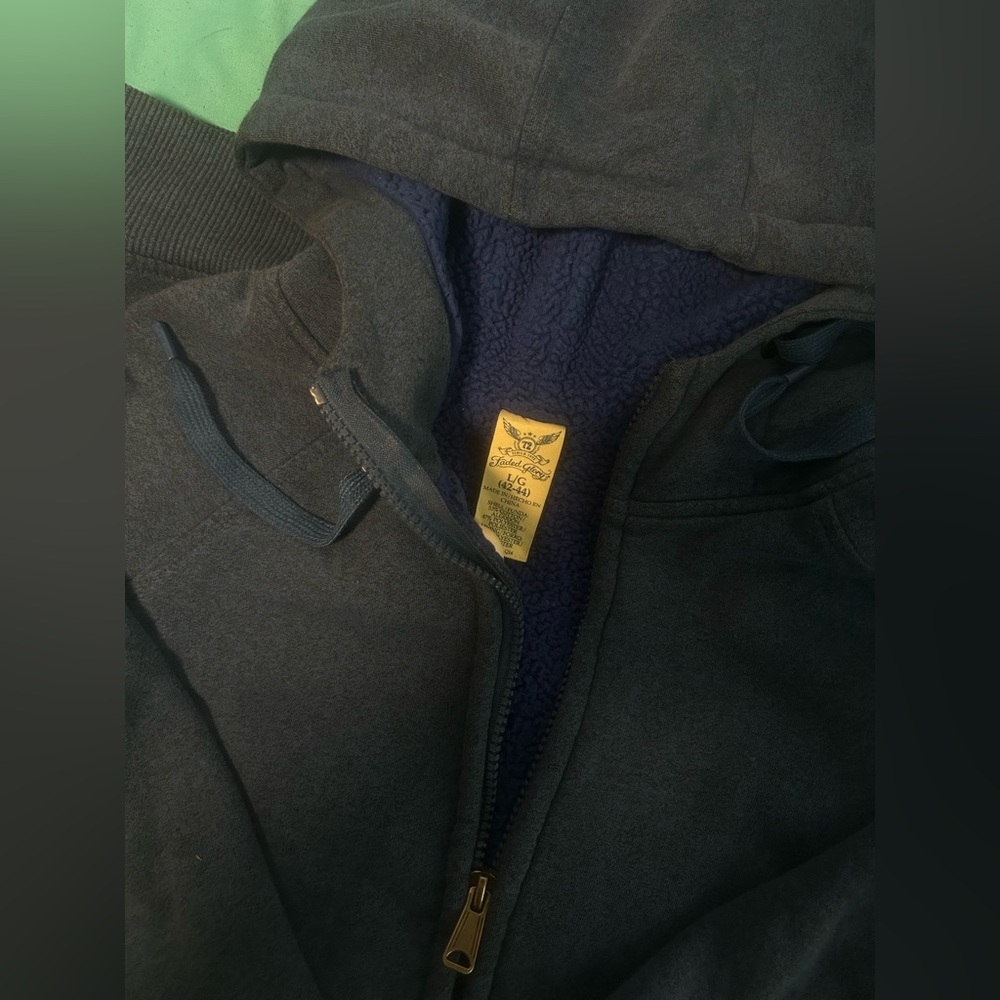 Dark blue sheep hoodie .